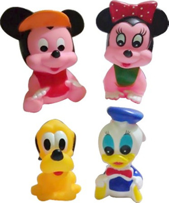 

Khareedi 4 in 1 Disney Rubber Toys(Multicolor)