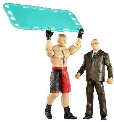 

Mattel Wwe Battle Pack Brock Lesnar Vs Paul Heyman With Stretcher(Multicolor)