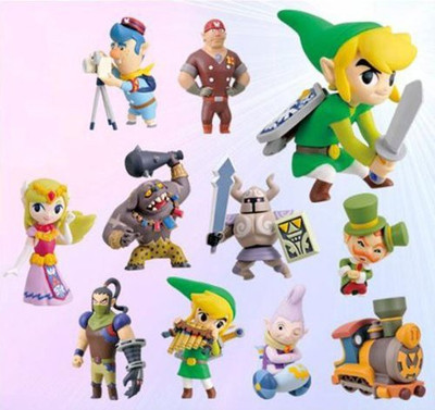 

The Legend of Zelda: Spirit Tracks Legend Of Zelda Spirit Tracks 2 Inch Pvc Set Of 11(Multicolor)