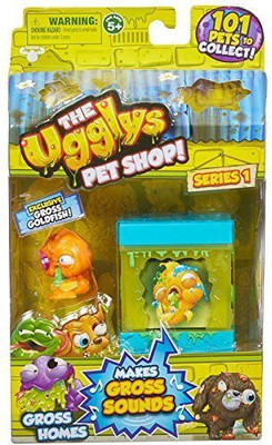 

Moose Toys The Ugglys Pet Shop!, Series 1 Gross Homes, Rank Tank with Exclusive Goldfish(Multicolor)