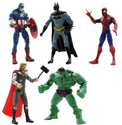 

Variety Gift Centre Super Hero 5 in 1 Action figure for kids(Multicolor)
