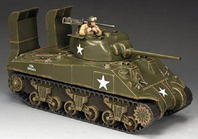 

King & Country Dday Sherman Tank Ww2 Normandy Invasion Us Army Knc001(Multicolor)