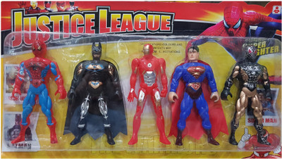 

AS Avengers Acton Figure of 5 Super Heroes(Multicolor)