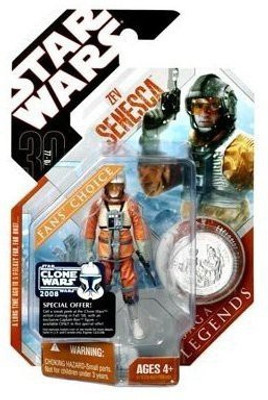 

Star Wars 30th Anniversary Saga 2007 Legends Action Figure Zev Senesca(Multicolor)