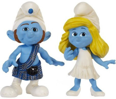 

The Smurfs Smurfs Movie Basic Pack Wave 1 Smurfette And Gutsy(Multicolor)