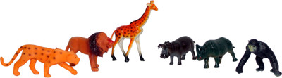 

Mamaboo Wild Mix Animals Set Of 6 Figures(Multicolor)