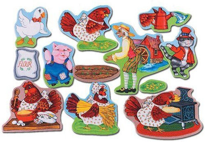 

Little Folk Visuals Little Red Hen Feltfor Flannel Board Precut(Multicolor)