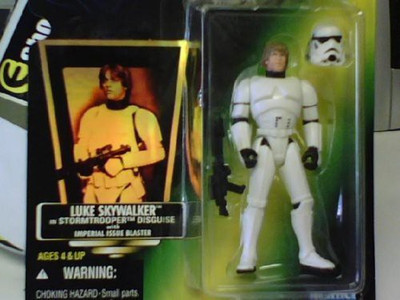 

Star Wars Power Of The Force Green Holo Card Luke Skywalker(Multicolor)