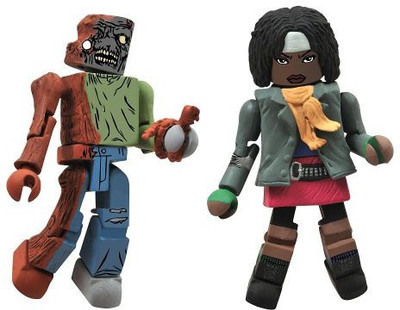 

Diamond Walking Dead Minimates Michonne And Oneeyed Zombie(Multicolor)