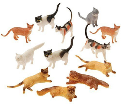 

US Toys Mens Mini Cat Figurines Assorted(Multicolor)
