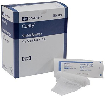 Covidien Curity Stretch Bandage, Sterile in Soft Pouch Adhesive Band Aid(Set of 12)