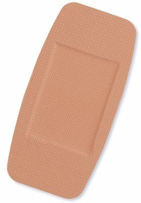 

Curad Plastic Adhesive Bandages, 2" x 4", Natural (Pack of 600) Adhesive Band Aid(Set of 45)