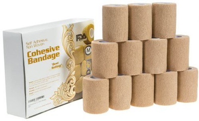 

MEDcaTM Self Adhesive Non Woven Cohesive Bandage Adhesive Band Aid(Set of 12)