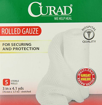 

Curad Pro-Sorb Premium Rolled Gauze Adhesive Band Aid(Set of 6)