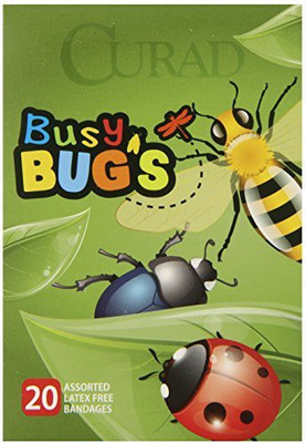 

Curad Bandages Busy Bugs Adhesive Band Aid(Set of 12)