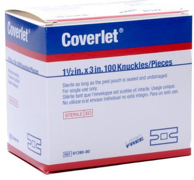 

Coverlet Knuckle Bandage Adhesive Band Aid(Set of 2)