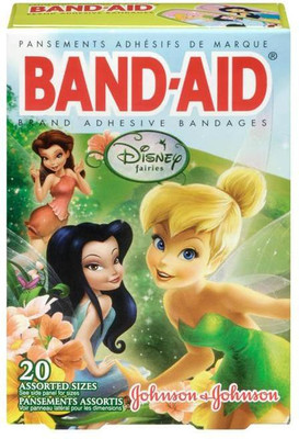 BAND-AID BANDAGES 20PK - DISNEY FAIRIES Adhesive Band Aid(Set of 20)