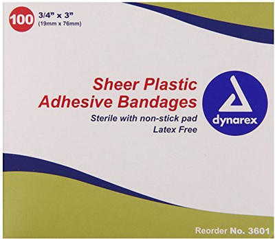 

Dynarex Adhesive Sheer Strips Bandage Adhesive Band Aid(Set of 4)