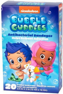 

Bubble Guppies Antibacterial Bandages Adhesive Band Aid(Set of 20)