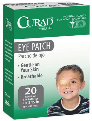 

Curad Breathable Eye Patch, Regular Size, 20 Count, (Pack of 2 Boxes) Adhesive Band Aid(Set of 2)