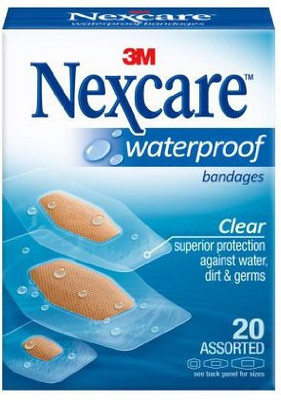 Unknown Waterproof Bandages Assorted 20 ct Adhesive Band Aid(Set of 1)