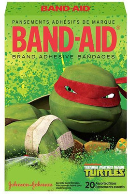 

BAND-AID BANDAGES 20PK - TEENAGE MUTANT NINJA TURTLES Adhesive Band Aid(Set of 20)