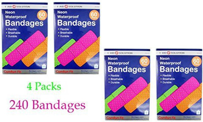 ALAZCO Adhesive Bandaid Waterproof Bandages Strip Adhesive Band Aid(Set of 240)