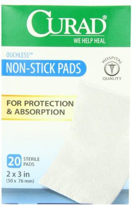 

Curad Non Stick Pads Adhesive Band Aid(Set of 2)