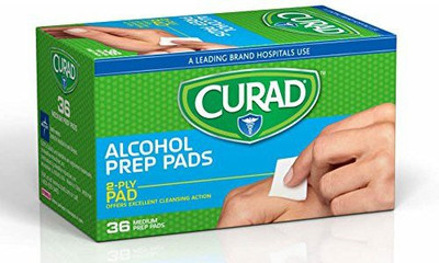 

Curad Alcohol Prep Pads Medium Adhesive Band Aid(Set of 6)