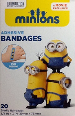

Minions Bandaids Adhesive Flexible Sterile Bandages Adhesive Band Aid(Set of 2)
