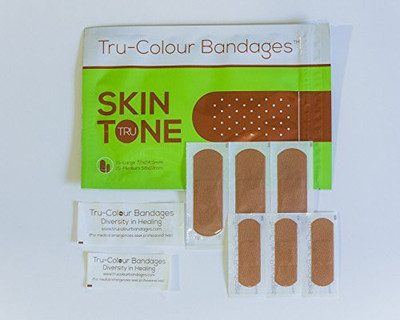 

Tru-Colour Bandages Skin Tone Flexible Fabric Bandages Adhesive Band Aid(Set of 1)