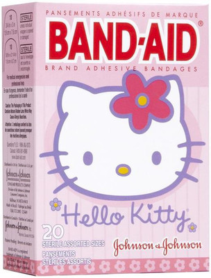 BAND-AID BANDAGES 20PK - HELLO KITTY Adhesive Band Aid(Set of 20)