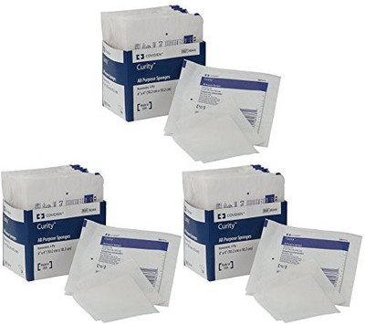 

Covidien Curity Non-Woven All-Purpose Sponge Sterile Adhesive Band Aid(Set of 16)