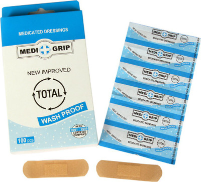 

Medigrip Washproof Adhesive Band Aid(Set of 100)