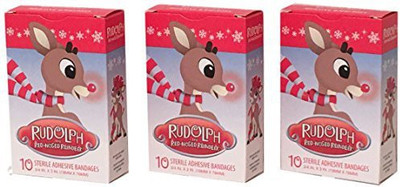 

Boston America Rudolph The Red-Nosed Reindeer Adhesive Band Aid(Set of 30)