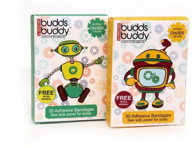 

Buddsbuddy Combo of 2 Adhesive Bandages 30pcs Pack Each (Yellow and Green) Adhesive Band Aid(Set of 2)
