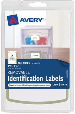 

Avery Label(Set of 3, White, Red, Blue)