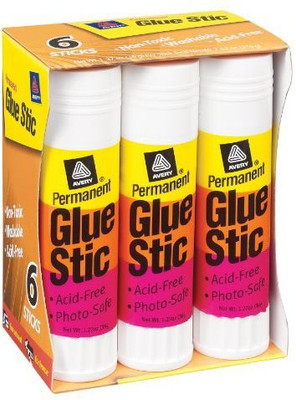 

Avery Glue Stick(Set of 6, White)
