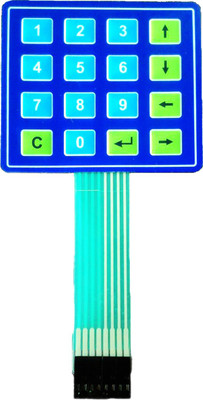 

Image labels Membrane keypads(Set of 1, blue,green & black)
