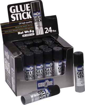 

Chrome Non-toxic, Child Safe, Acid-free Glue Stick(Set of 24, White)