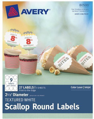 

Avery Label(Set of 3, White)