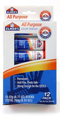 

Elmer's Glue Stick(Set of 12, White)