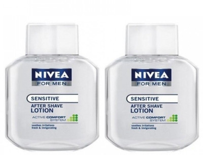 

Nivea For Men - Sensitive After Shave Lotion (Pack of 2)(200 ml)