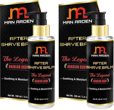 

Man Arden AfterShave Lotion - The Legend (Arabian Oudh) - Soothing & Moisturizing (Pack Of 2)(100 g)