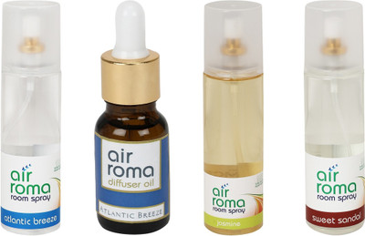 

Airroma Atlantic Breeze, Jasmine, Sweet Sandal Aroma Oil, Spray(630 ml)