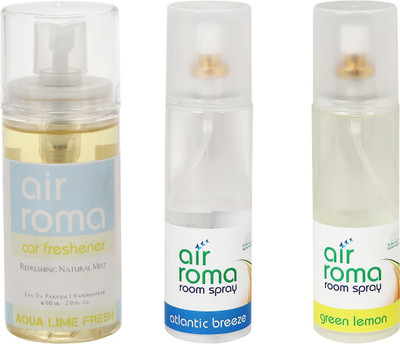 

Airroma Aqua Lime Fresh, Atlantic Breeze, Green Lemon Spray(460 ml)