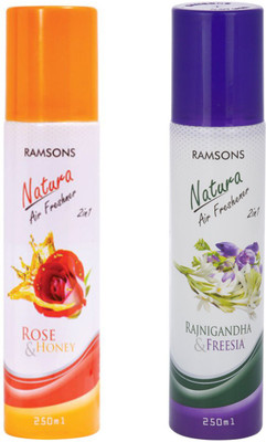 RAMSONS Rose Spray Rose honey, Rajnigandha & freesia(2 x 125 ml)