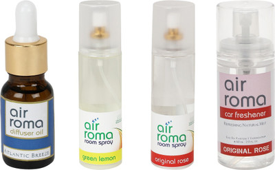 

Airroma Atlantic Breeze, Green Lemon, Original Rose Aroma Oil, Spray(490 ml)
