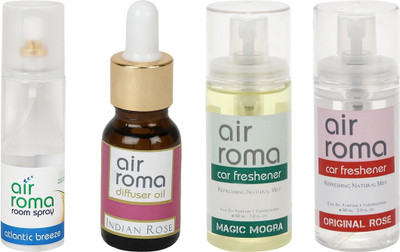 

Airroma Atlantic Breeze, Indian Rose, Magic Mogra, Original Rose Aroma Oil, Spray(350 ml)