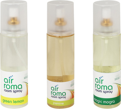 

Airroma Green Lemon, Jasmine, Magic Mogra Car Freshener(600 ml)
